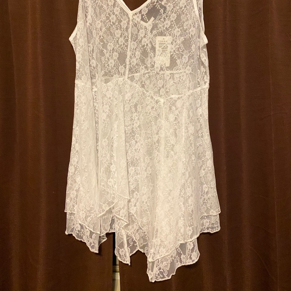Torrid soft lace flare tank Size 1